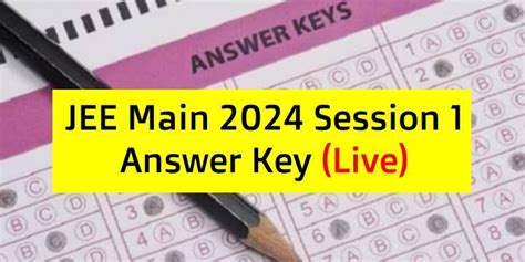 jee mains answer key 2024 jeemain.nta.ac.in