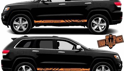 Jeep Grand Cherokee Stickers Decal Sticker Vinyl Body Racing Stripe Kit Compatible With