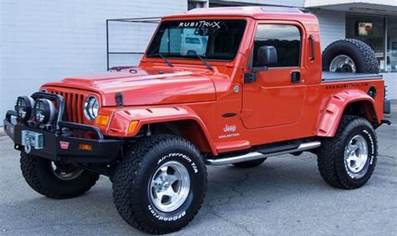 jeep rubitrux for sale
