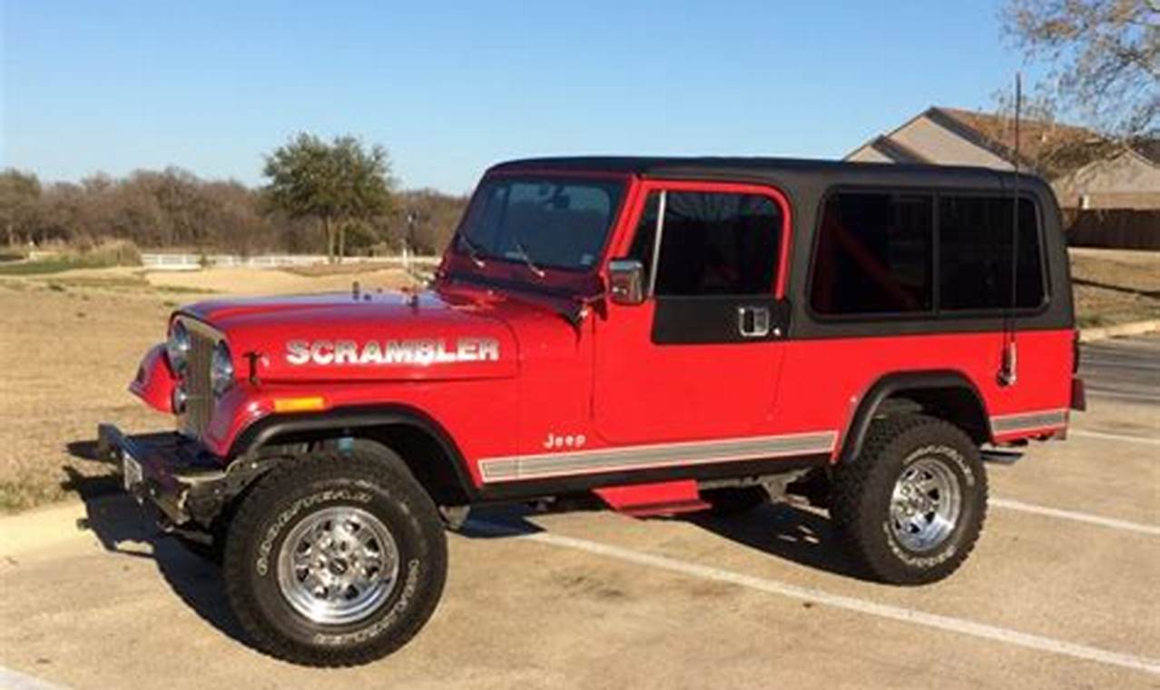 jeep scrambler full hard top for sale