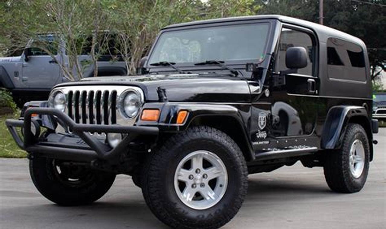 jeep wrangler 2000 to 2006 for sale
