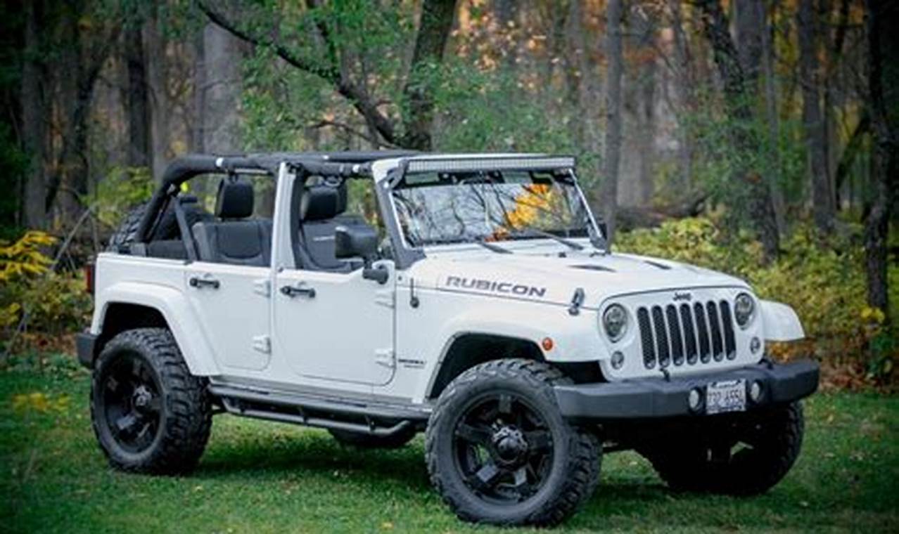 jeep wrangler 4 door soft top for sale