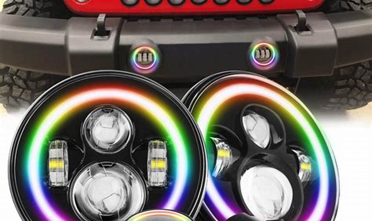 jeep wrangler halo lights for sale