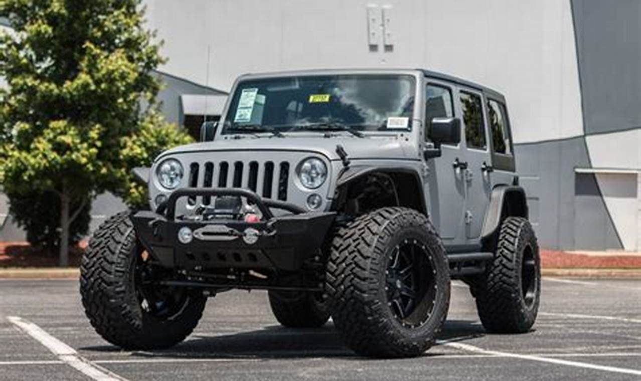 jeep wrangler lifted big tires for sale