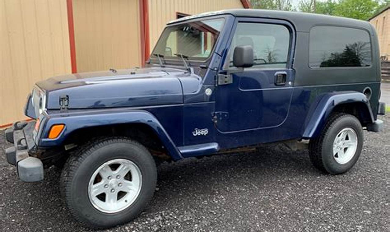 jeep wrangler lj for sale