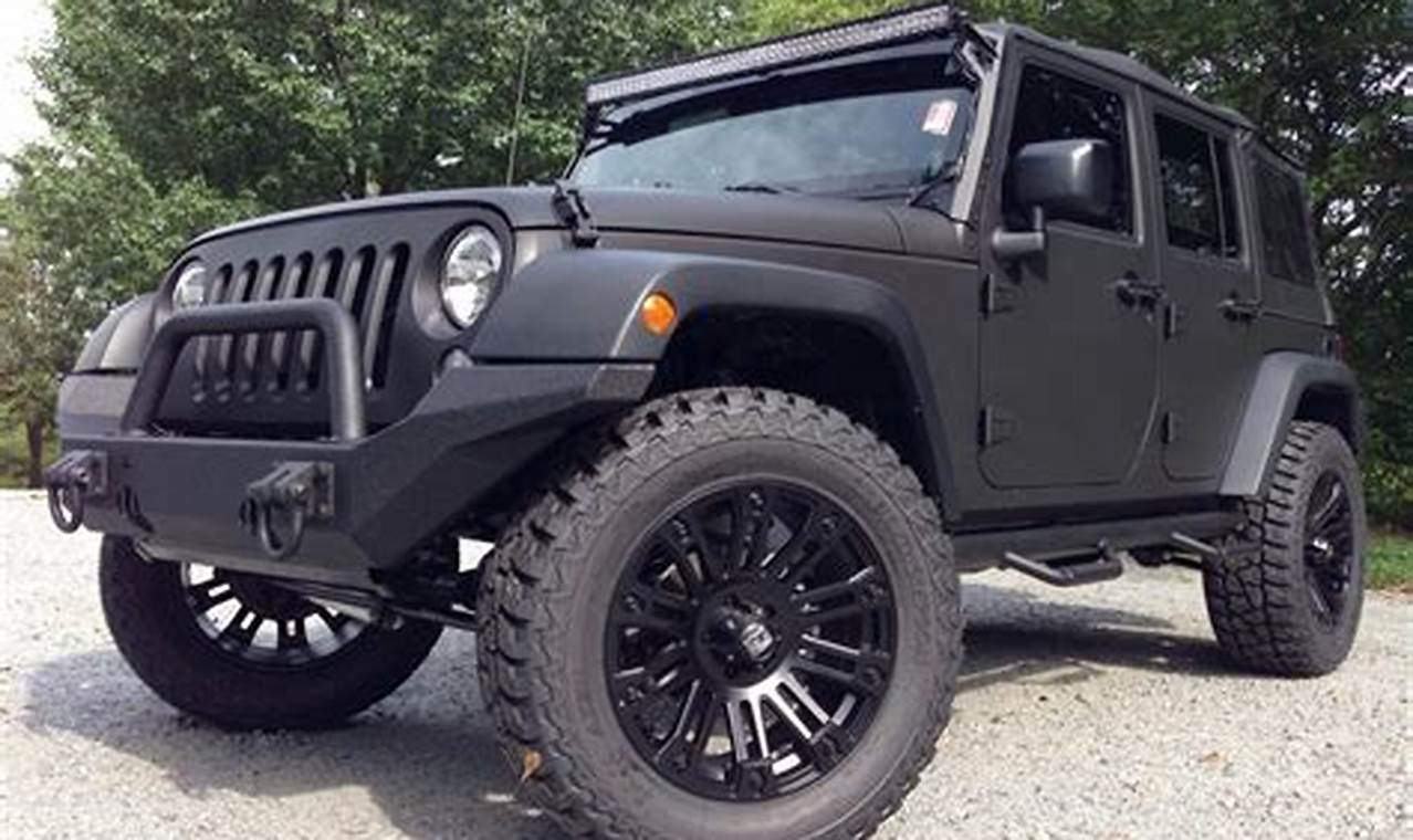 jeep wrangler matte black for sale