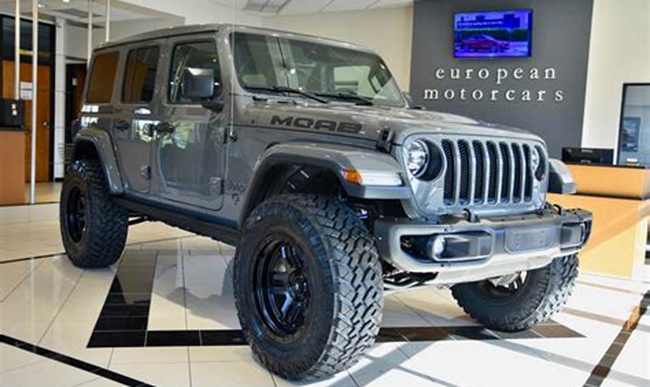 jeep wrangler moab for sale