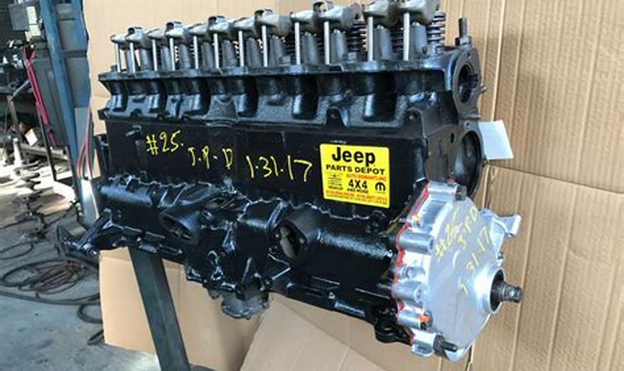 jeep wrangler motor for sale