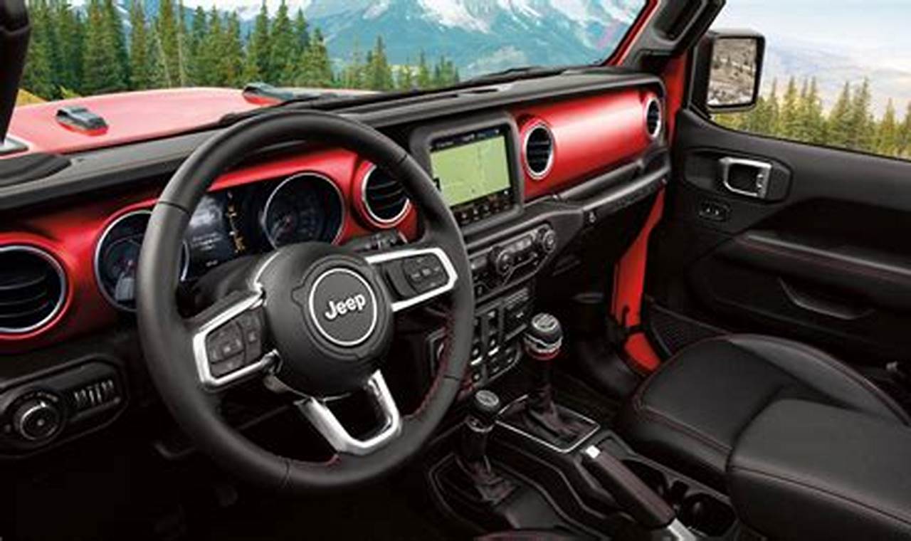jeep wrangler red interior for sale