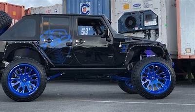 Jeep Wrangler Rims Blue