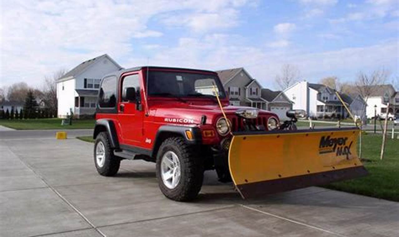 jeep wrangler snow plow for sale craigslist
