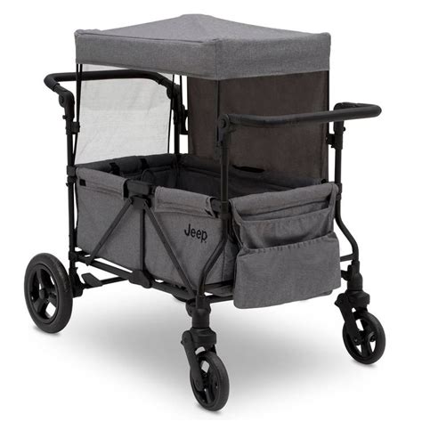 Jeep Deluxe Wrangler Wagon Stroller with Cooler Bag and Parent Organiz