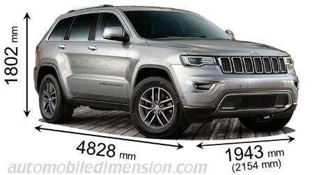 jeep cherokee dimensions 2020