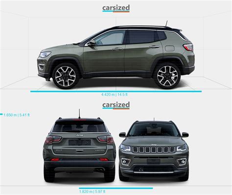 jeep compass dimensions 2024