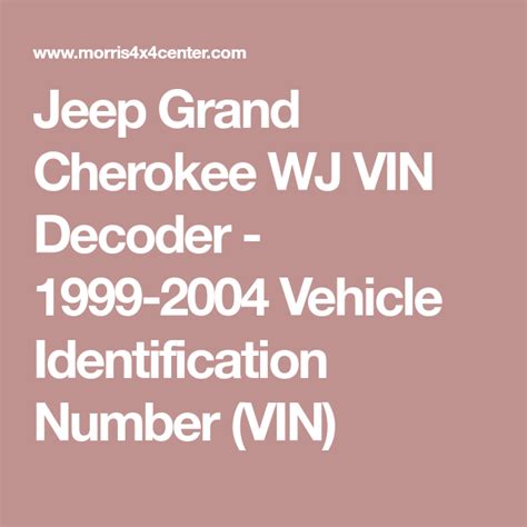 jeep details by vin number