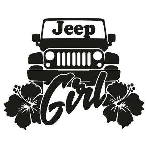 jeep girl clipart svg