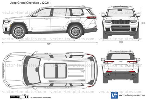jeep grand cherokee l dimensions