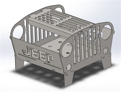 jeep grill fire pit dxf