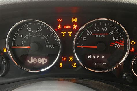 jeep jk dash lights