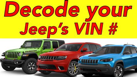 jeep options by vin number