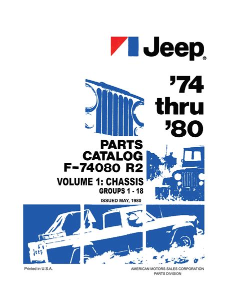 jeep parts catalogs