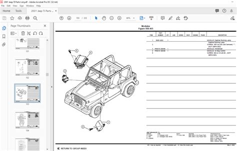 jeep wrangler parts catalog - pdf