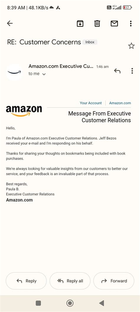 jeff bezos contact email