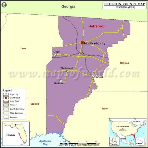 Jefferson County Florida Map