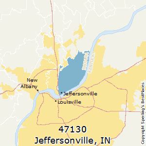 Jeffersonville Indiana Zip Code Map