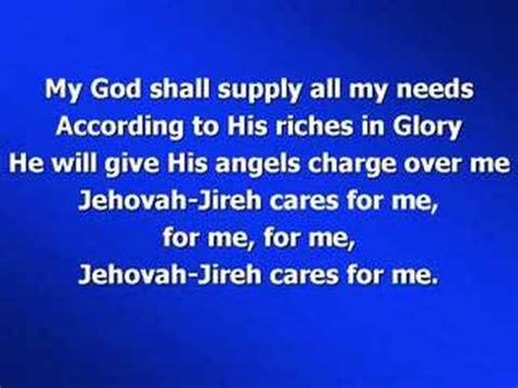 jehovah jireh lyrics