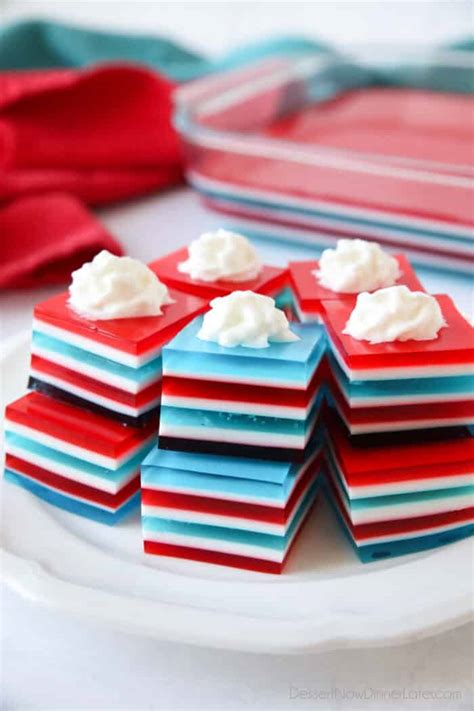 Jello Jigglers Layered