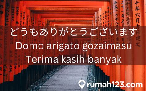 jenis terima kasih bahasa jepang