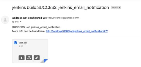 Jenkins Email Template