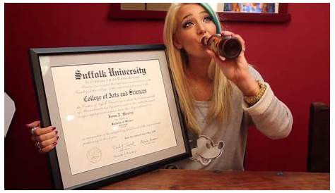 Jenna Marbles education background Marbles has a master's degree