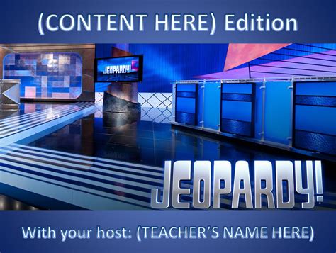jeopardy game maker powerpoint