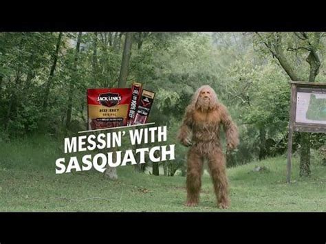 jerky commercial with sasquatch peeing