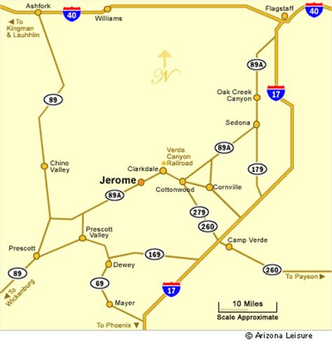 Jerome Arizona Map Location