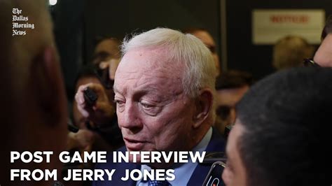 jerry jones interview after today's game