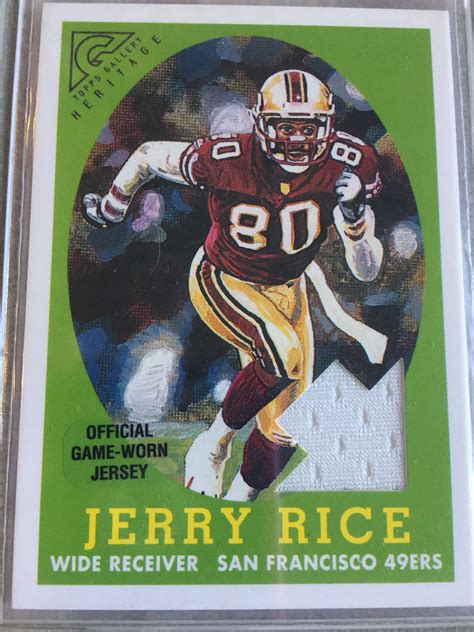 jerry rice jersey card