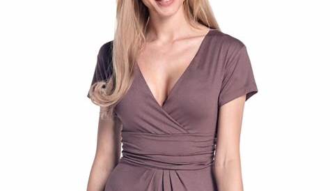 NY Collection Women's 3/4 Sleeve Empire Waist Jersey Dress eBay