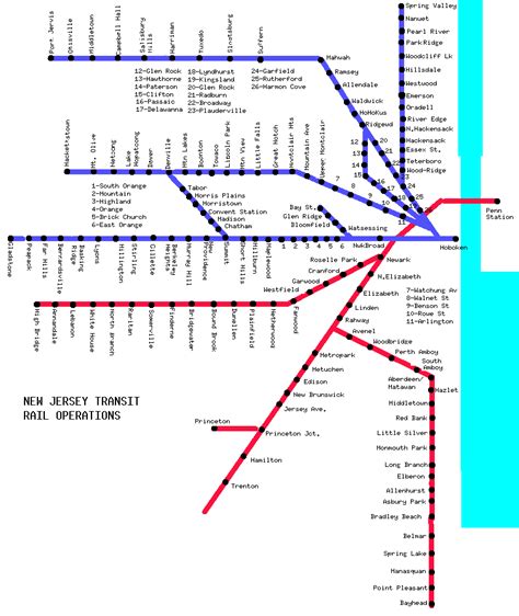 jersey train schedule