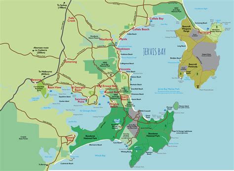 jervis bay australia map