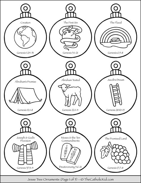 Jesse Tree Printable Ornaments: A Meaningful Way To Celebrate Christmas