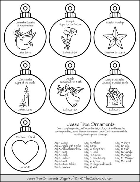 Jesse Tree Ornaments Printable Pdf: The Ultimate Guide