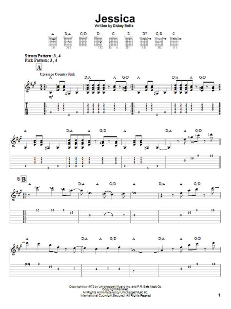 jessica allman brothers piano chords