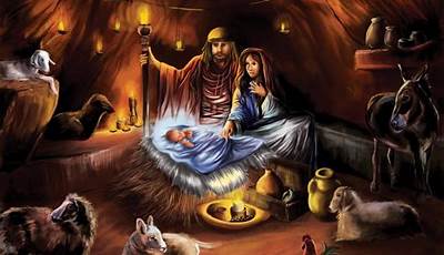 Jesus Born Christmas Wallpaper Backgrounds