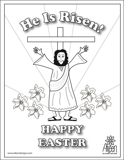 Jesus Is Risen Coloring Pages: A Fun Way To Teach Children About Easter