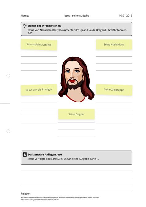 Grundschule Unterrichtsmaterial Religion Jesus Christus
