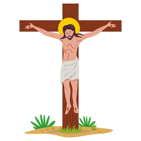jesus con la cruz dibujo