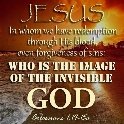 jesus is the image of the invisible god kjv